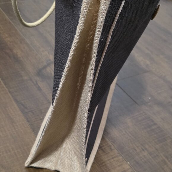 Rare Verragio Jute Tote Bag and Ball Cap Bundle - Brown, Cream, and Orange - Picture 12 of 15